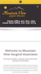 Mobile Screenshot of mtnviewsurgical.com
